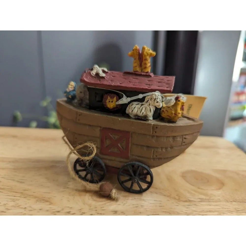 Kandy's Folk Art x Kurt S Adler resin Noah's Ark figure decor Philippines 4 inch